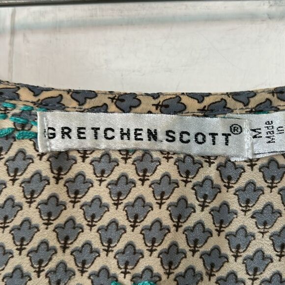 Gretchen Scott Designs silky boho tunic top  - Size M - Picture 2 of 10